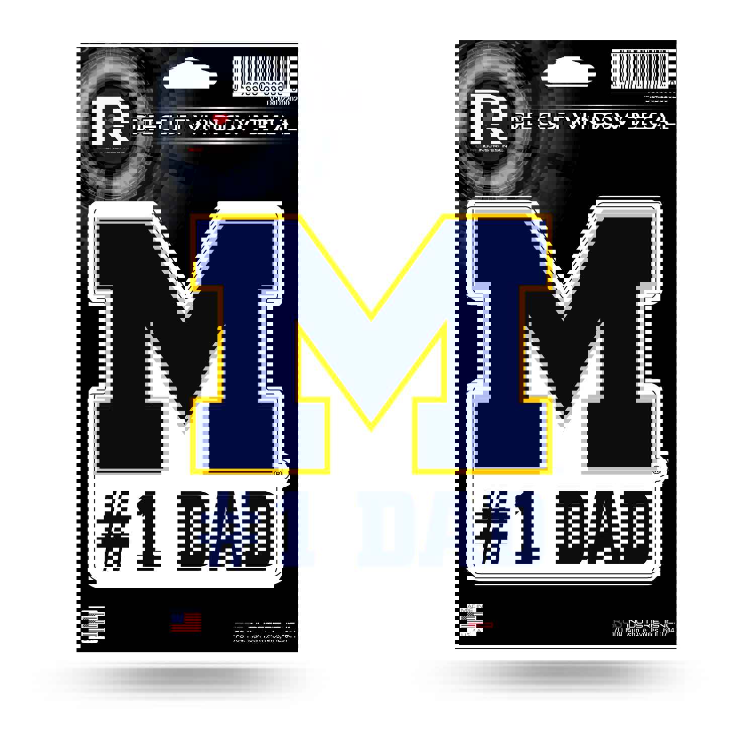 NCAA Michigan Wolverines 5 x 7 Vinyl Die-Cut Decal - Car/Truck/Home Accessory