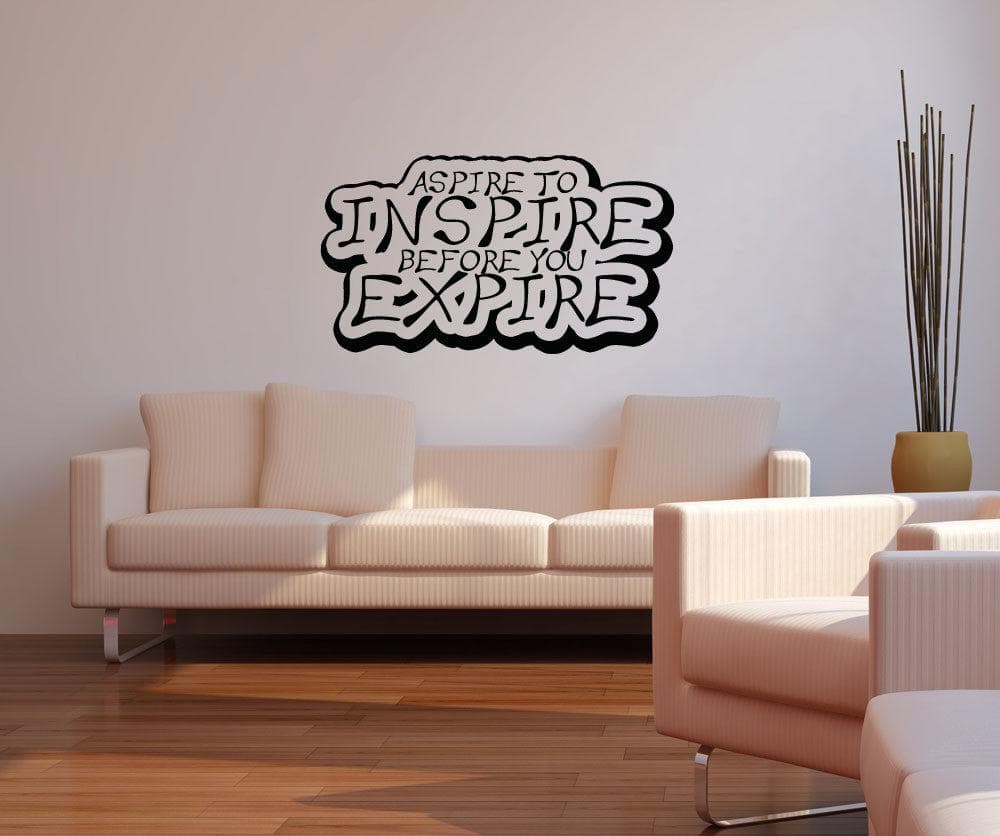 Vinyl Wall Decal Sticker - Aspire to Inspire #OS_AA1265