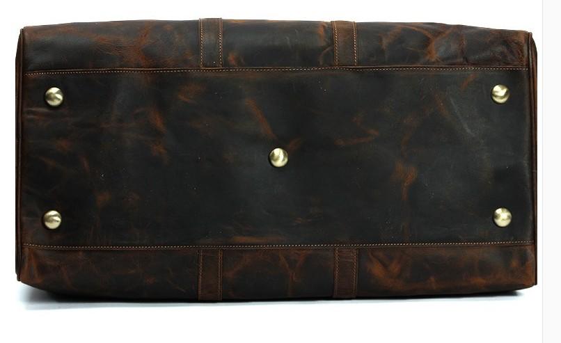 Cool Men's Leather Large Weekender Duffle Travel Bag