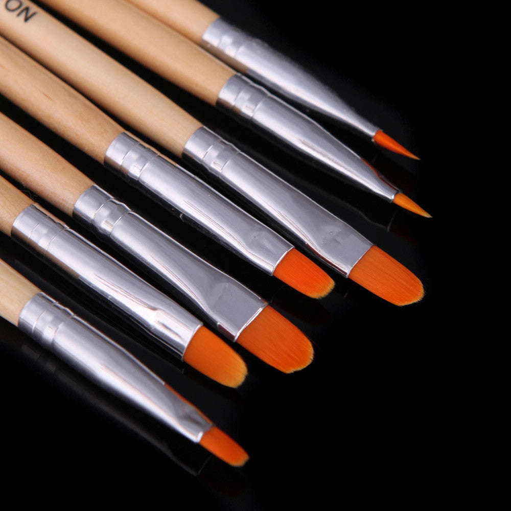 Professional 7pcs Nail Brushes Tools Set for Nail Art Design