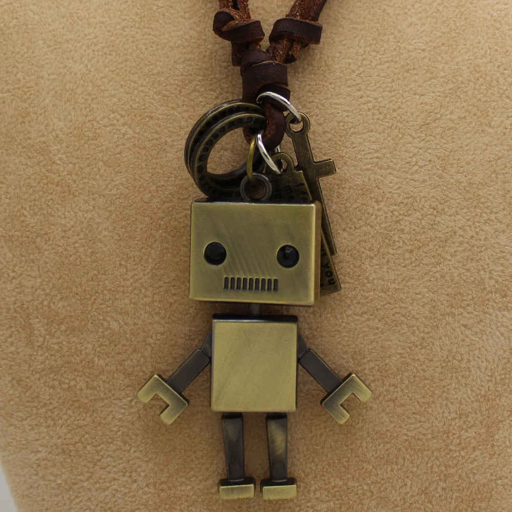 High Quality Vintage Leather Pendant Necklace for Men and Women