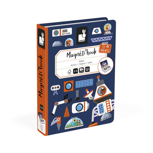 SPACE MAGNETIBOOK with 52 MAGNETS - Educational Magnetic Toy for Kids