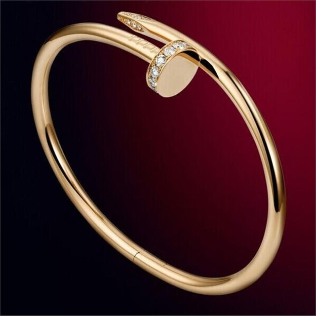 Fashion Women Bracelets & Bangles Summer Style Screw Open Rhinestone Bracelets