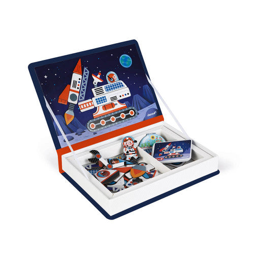 SPACE MAGNETIBOOK with 52 MAGNETS - Educational Magnetic Toy for Kids