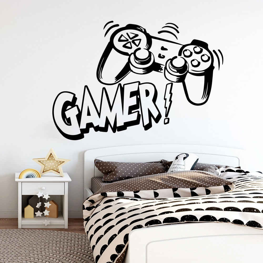 Creative Cartoon Gaming Wall Sticker for Kids Room and Game Room Decoration