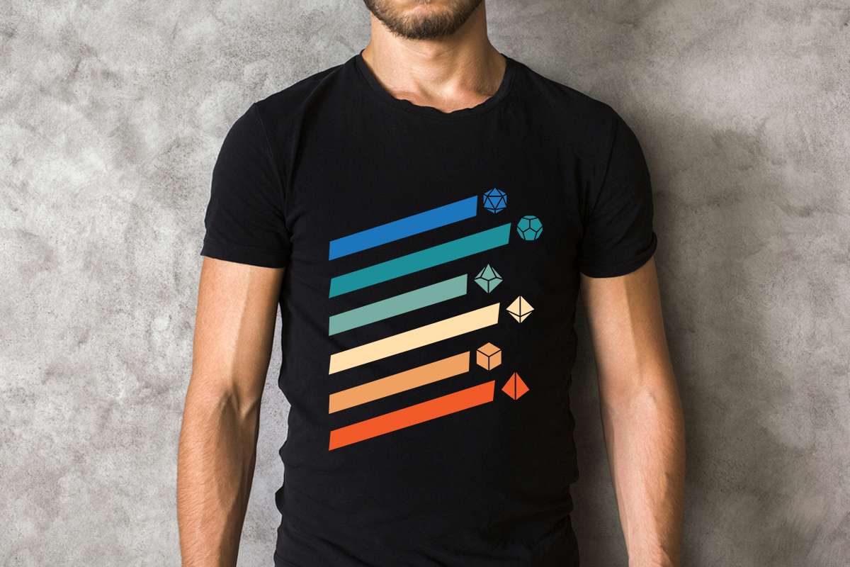 Vintage DnD Dice Lovers Shirt - Retro Geeky Unisex Tee