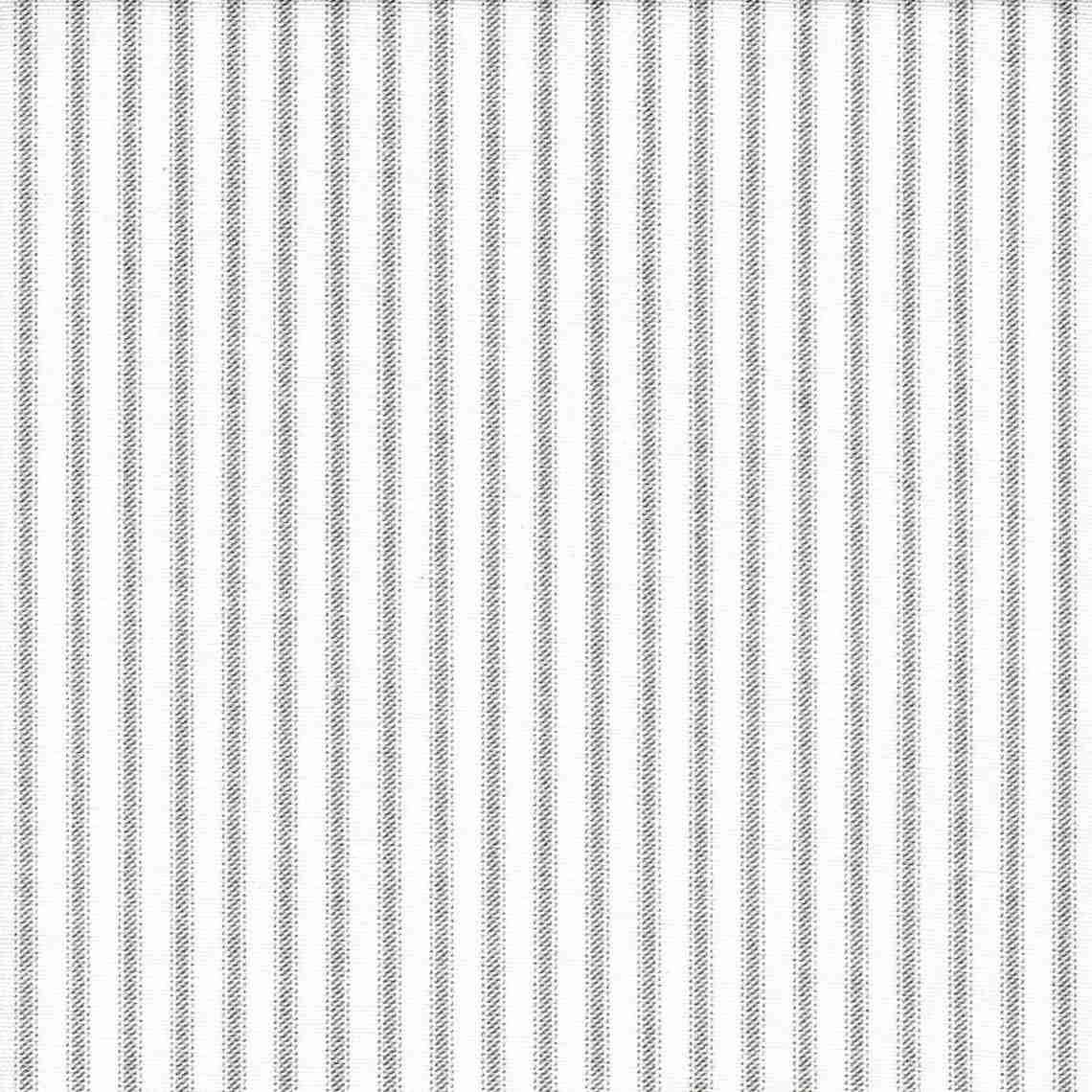 Empress Swag Valance in Classic Storm Gray Ticking Stripe on White
