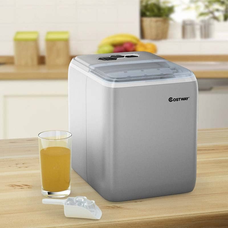 44LBS/24H Portable Ice Maker Countertop with Self-Clean Function