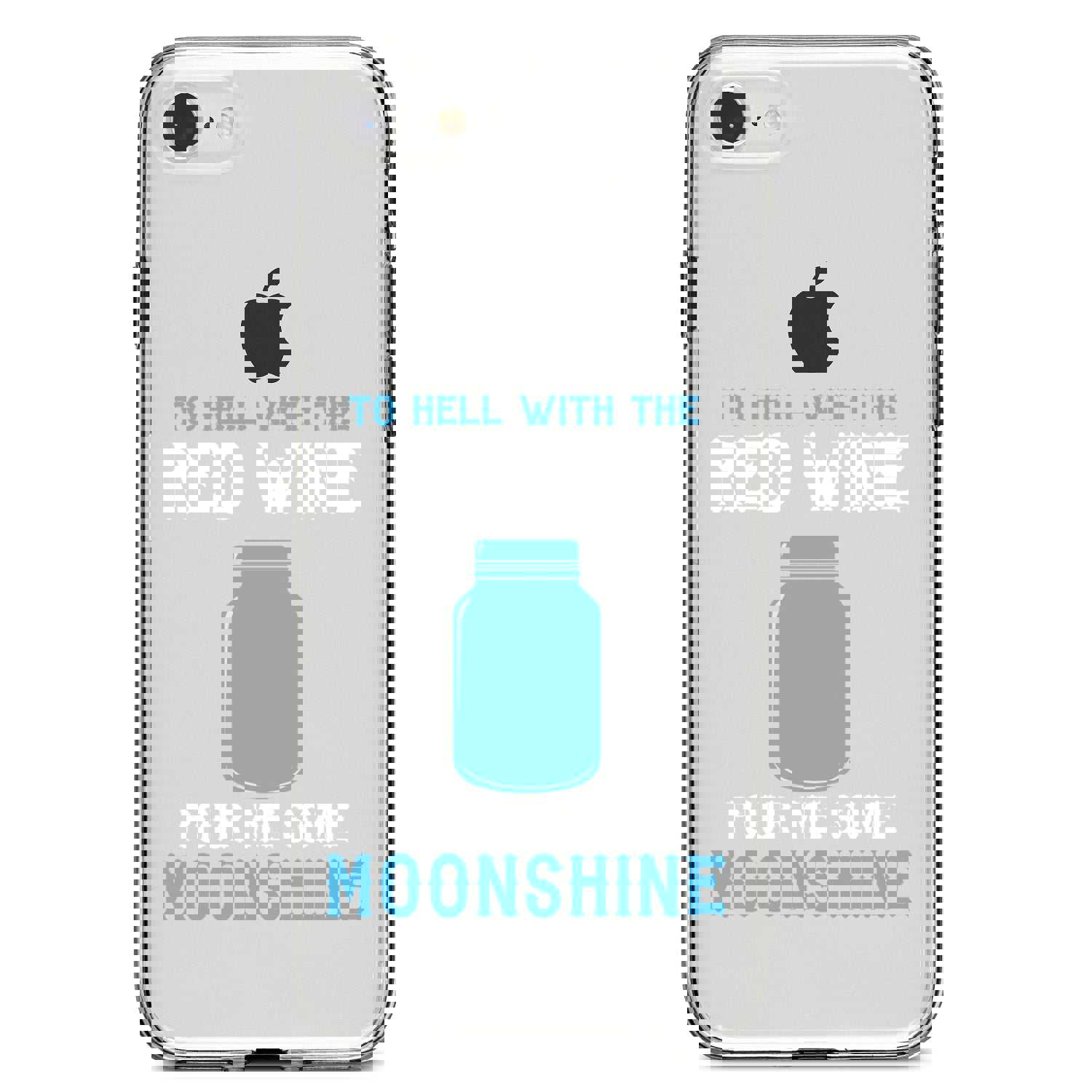 DistinctInk® Clear Shockproof Hybrid Case for Apple iPhone / Samsung Galaxy / Google Pixel
