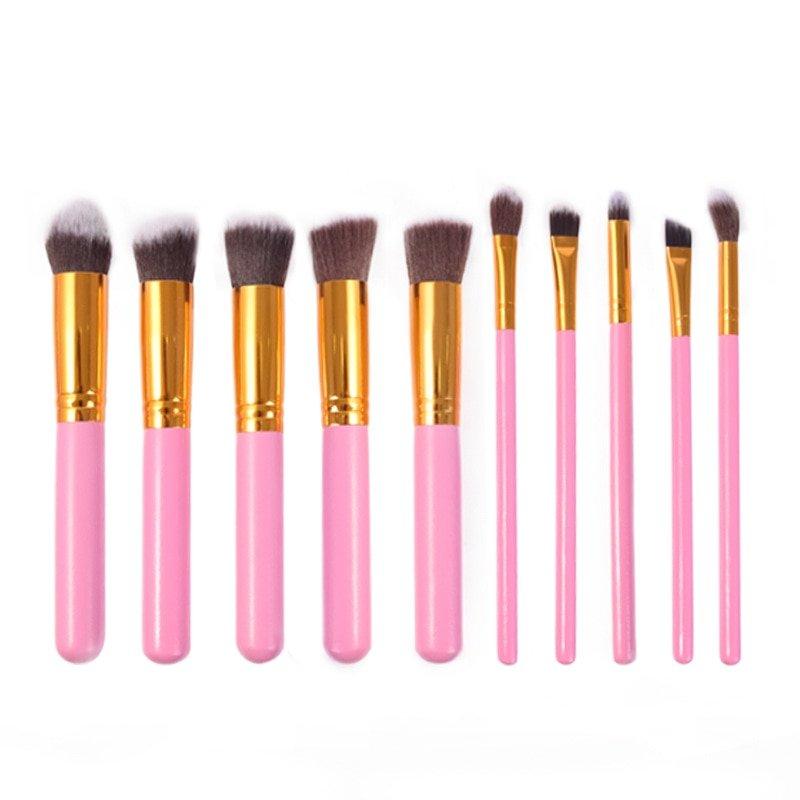 Beauty Eyeshadow Makeup Mixing Brush Tool Set with Wooden Handle