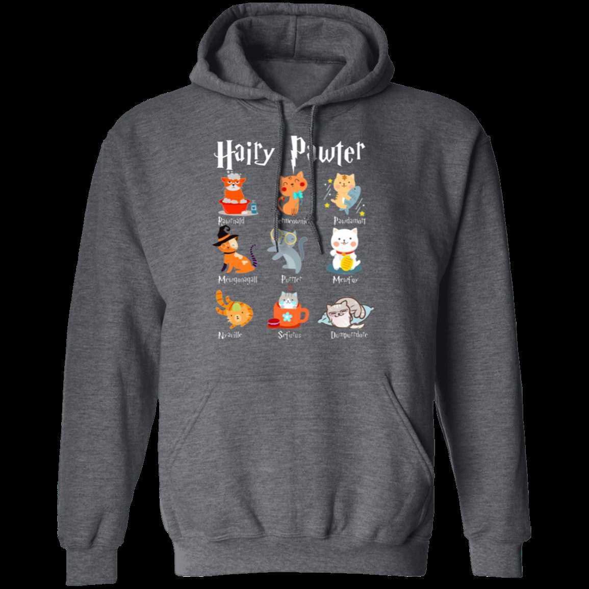 HAIRY PAWTER LADIES Pullover Hoodie - 8 oz Unisex Hoodie with Digital Print