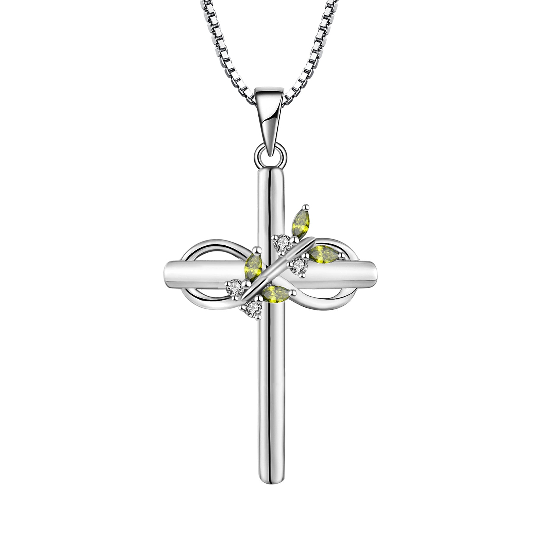 Yeelery Butterfly Infinity Gem Necklaces