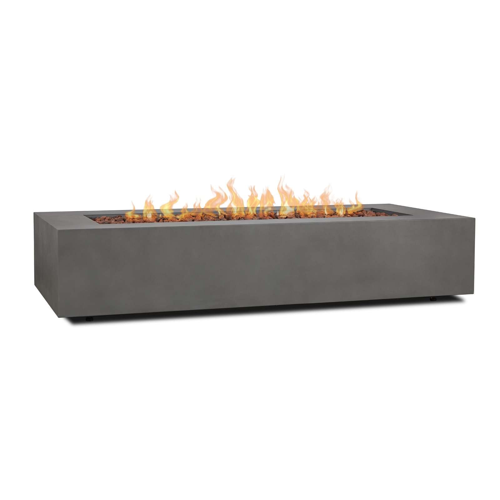 Real Flame Aegean 70 Rectangle Propane or Natural Gas Fire Pit Table