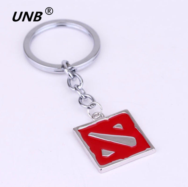 Dota 2 Vintage Logo Pendant Keychain - Fashion Keyring for Boys