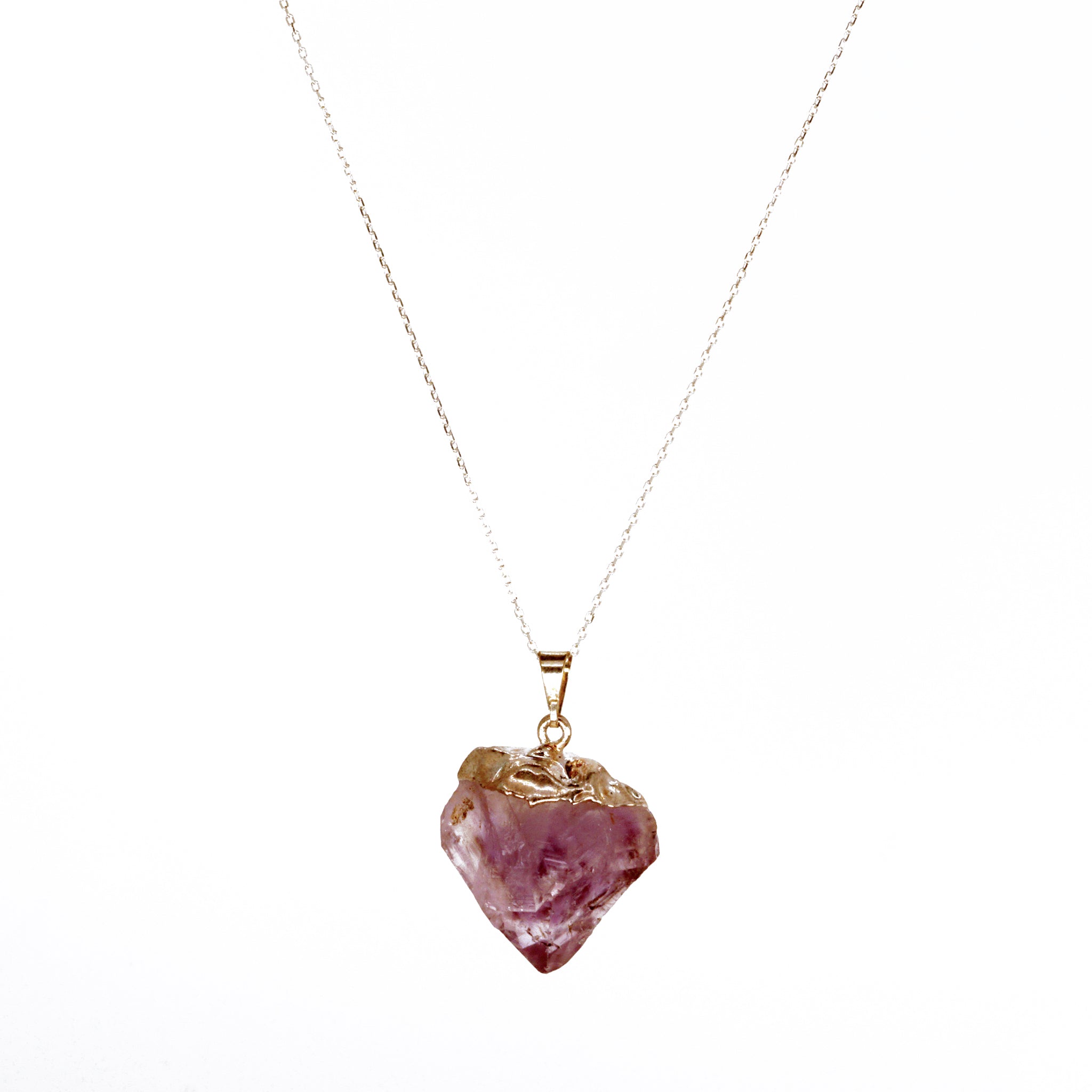 Amethyst Necklace - Sterling Silver