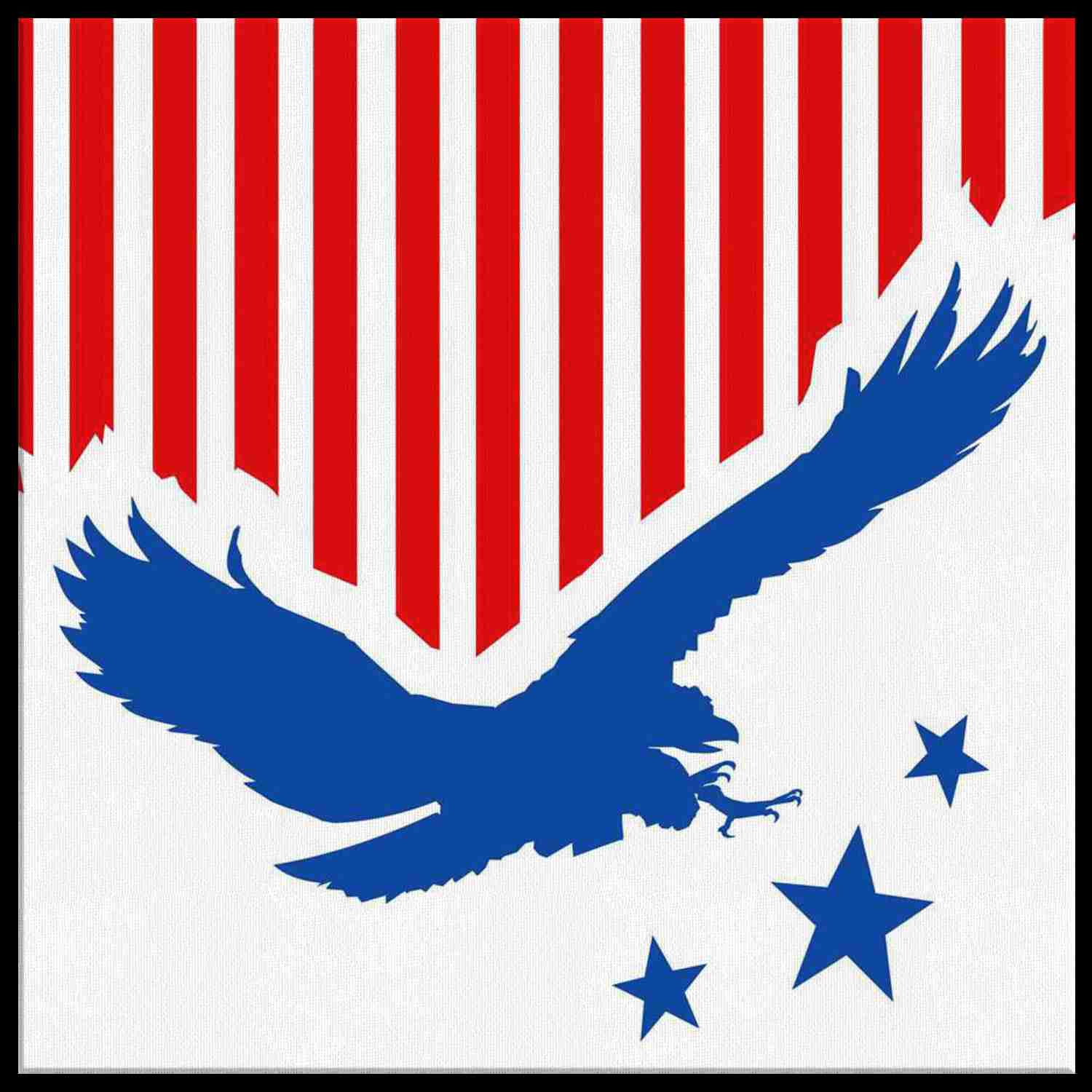 EAGLE FLAG - Premium Canvas Art Print