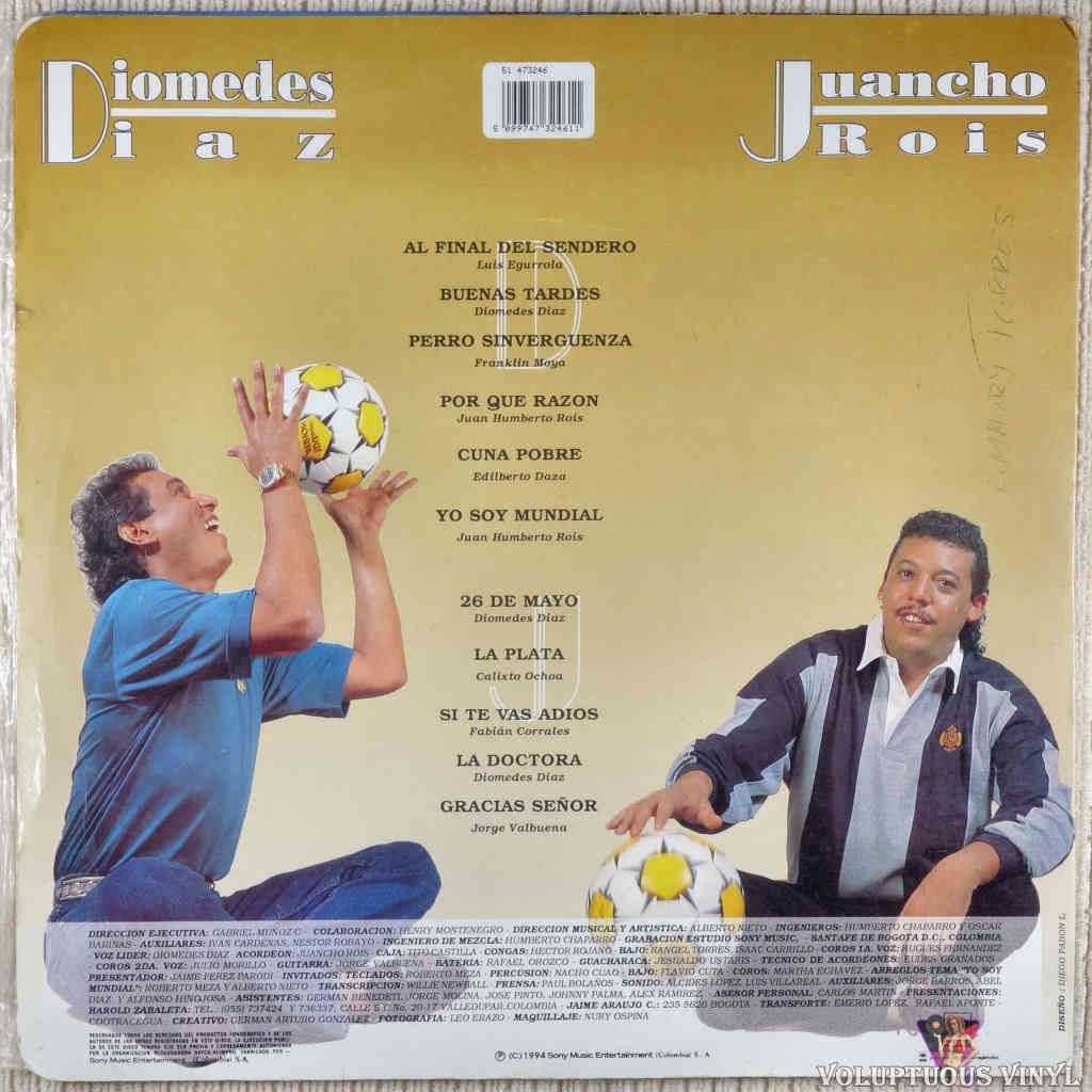 Diomedes Díaz, Juancho Rois – 26 De Mayo (1994) Colombian Press Vinyl Record