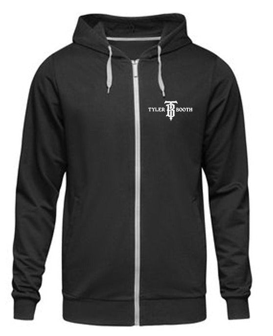 Tyler Booth Zip Up Hoodie with Circle Logo
