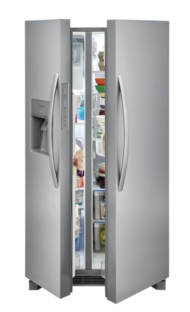 Frigidaire 25.6-cu ft Side-by-Side Refrigerator with Ice Maker (Easycare Stainless Steel)