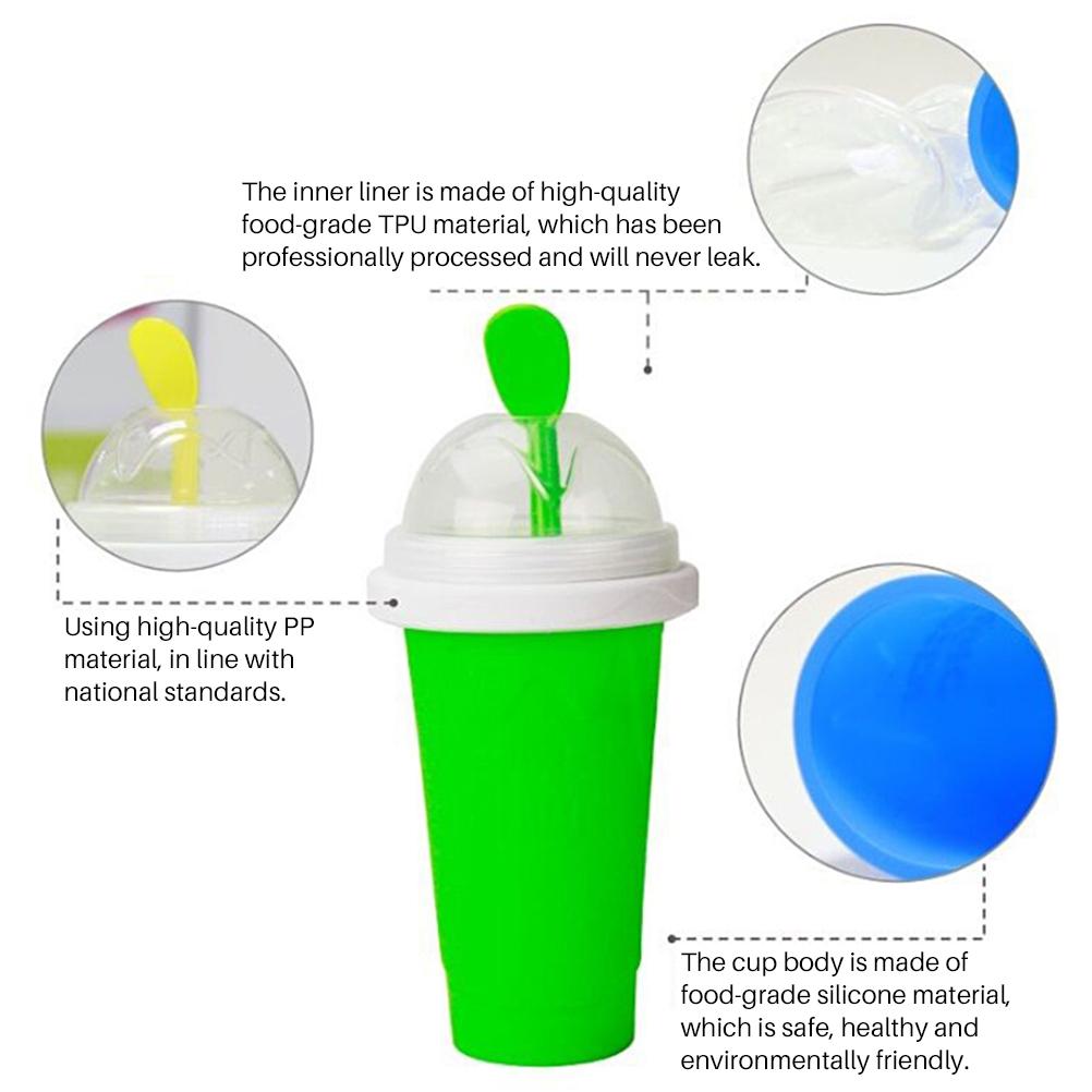 Slushy Maker Portable Travel Ice Cup - Homemade Freeze Drinks Cup