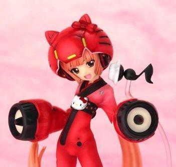 Sanrio Hello Kitty to Issho! Nekomura Iroha Vocaloid PVC Figure