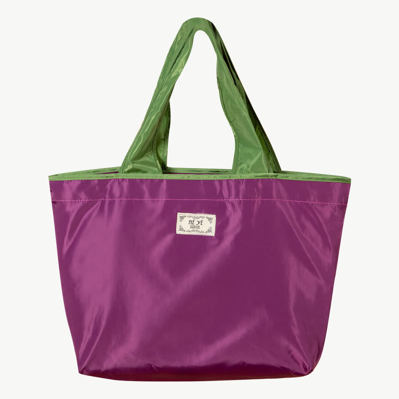 Large Capacity Drawstring Foldable Shoulder Tote Bag for Women