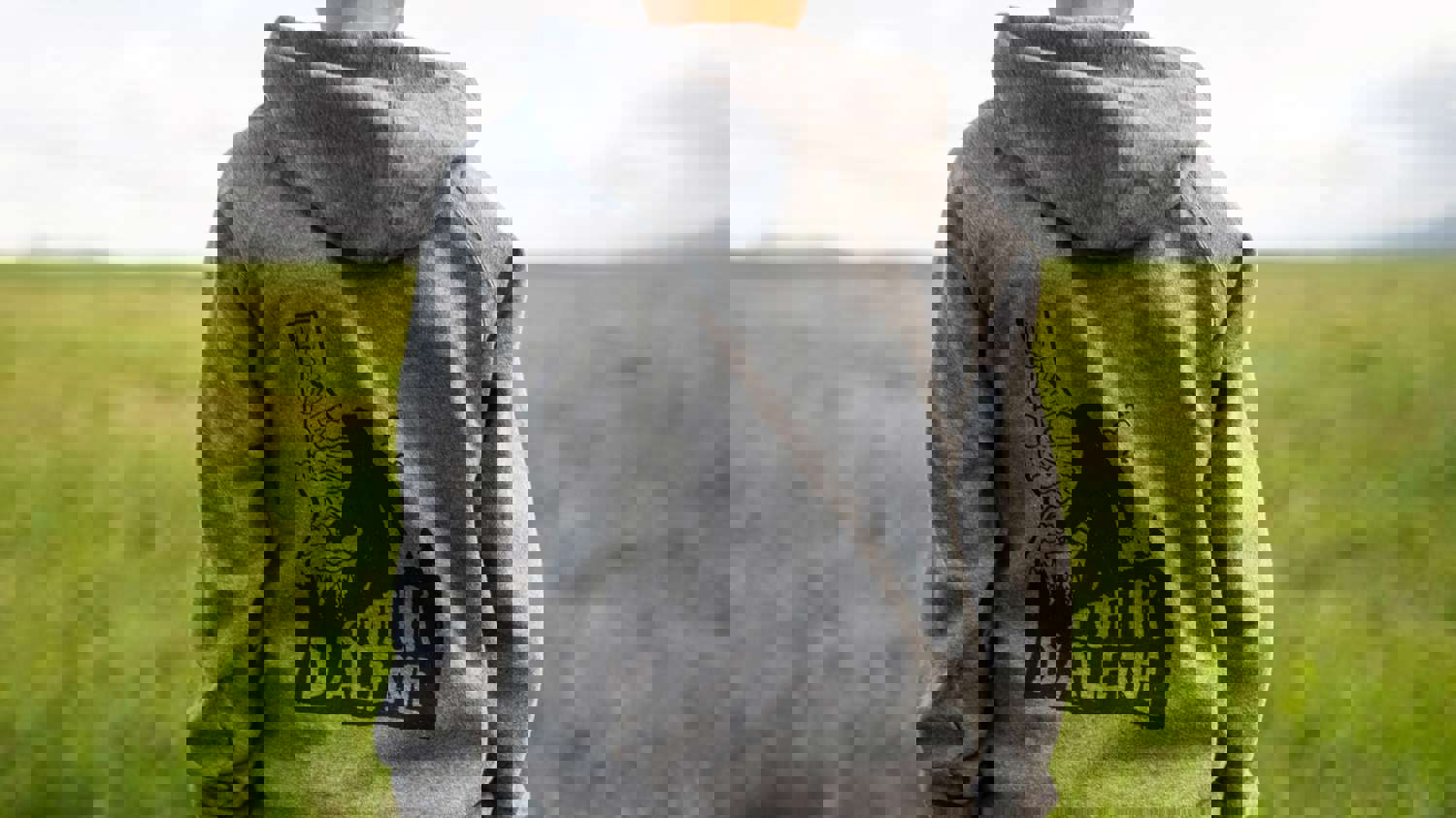 Kids CDA Bigfoot Gray Zip Hoodie