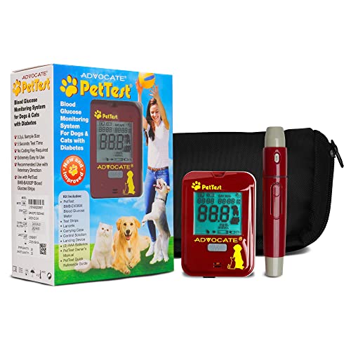 PetTest Glucose Monitoring System for Dogs & Cats - Complete Blood Sugar Test Kit