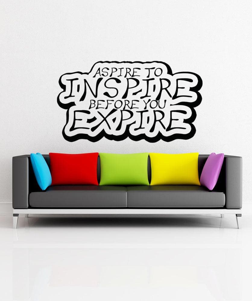 Vinyl Wall Decal Sticker - Aspire to Inspire #OS_AA1265