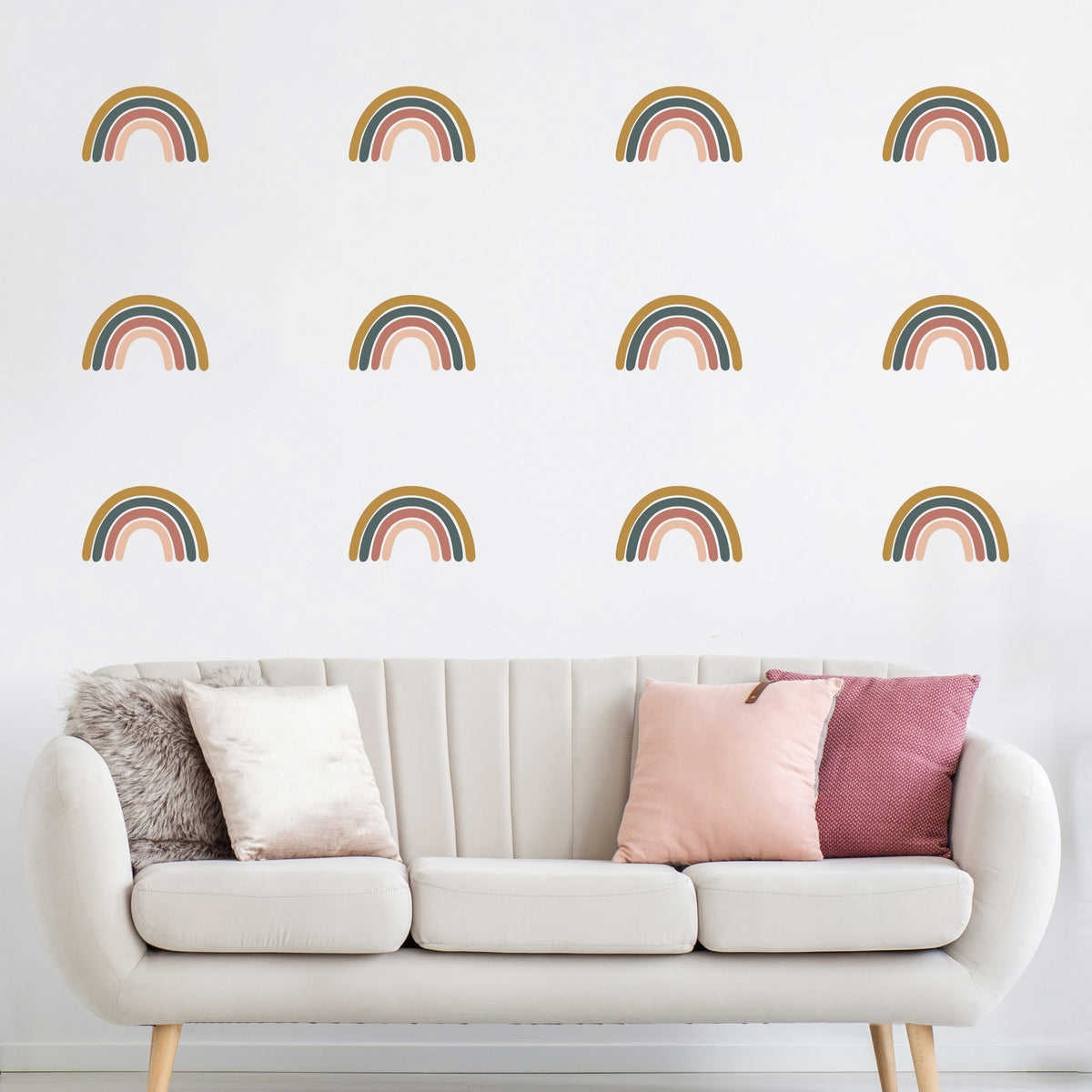 Neutral Rainbow Wall Decals