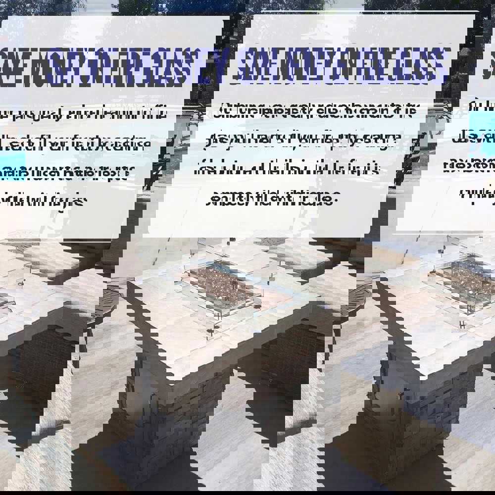 Rectangular Drop-In Fire Pit Pans - High-Quality 304 Stainless Steel