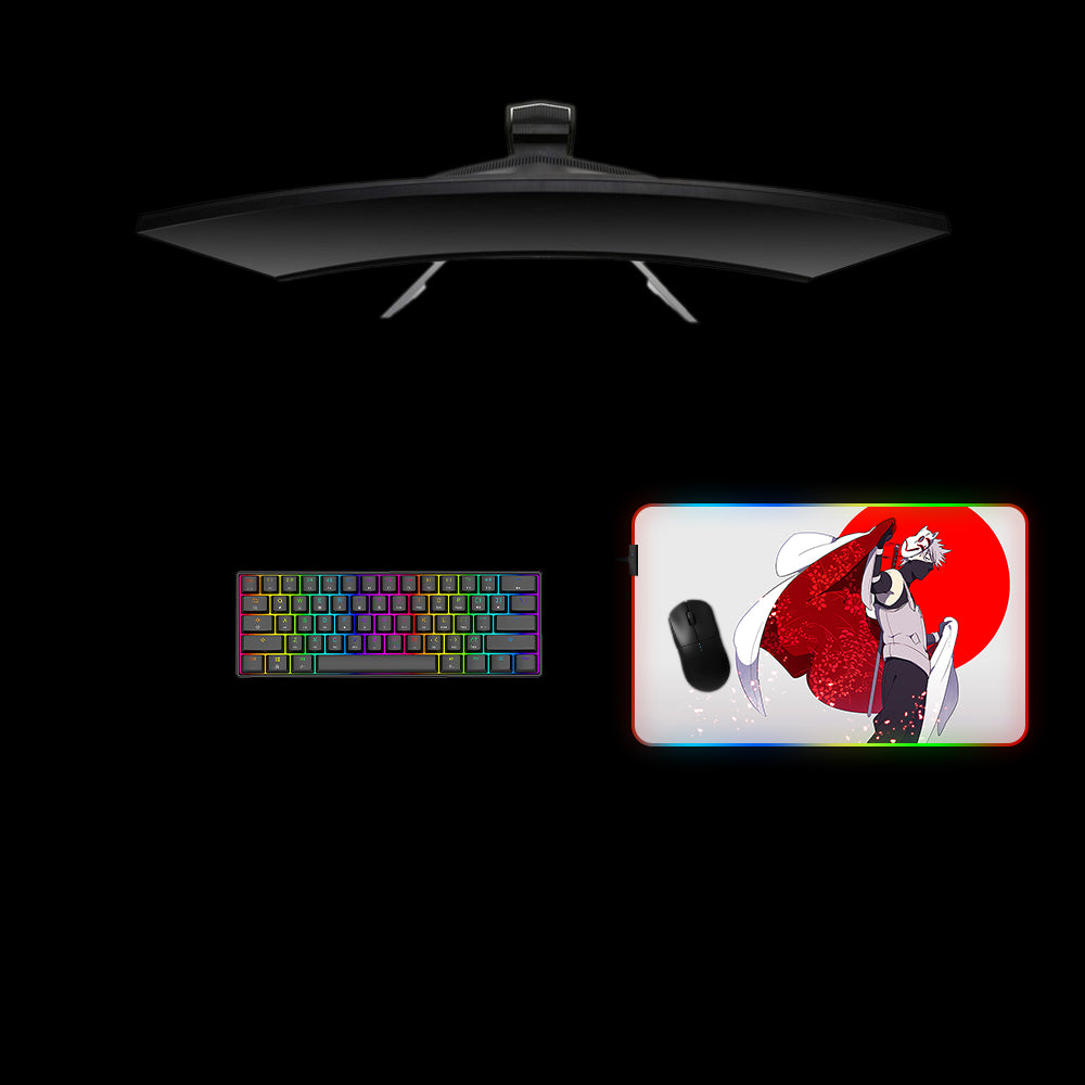 Naruto Kakashi Cape Design RGB Gaming Mouse Pad with LED Strip