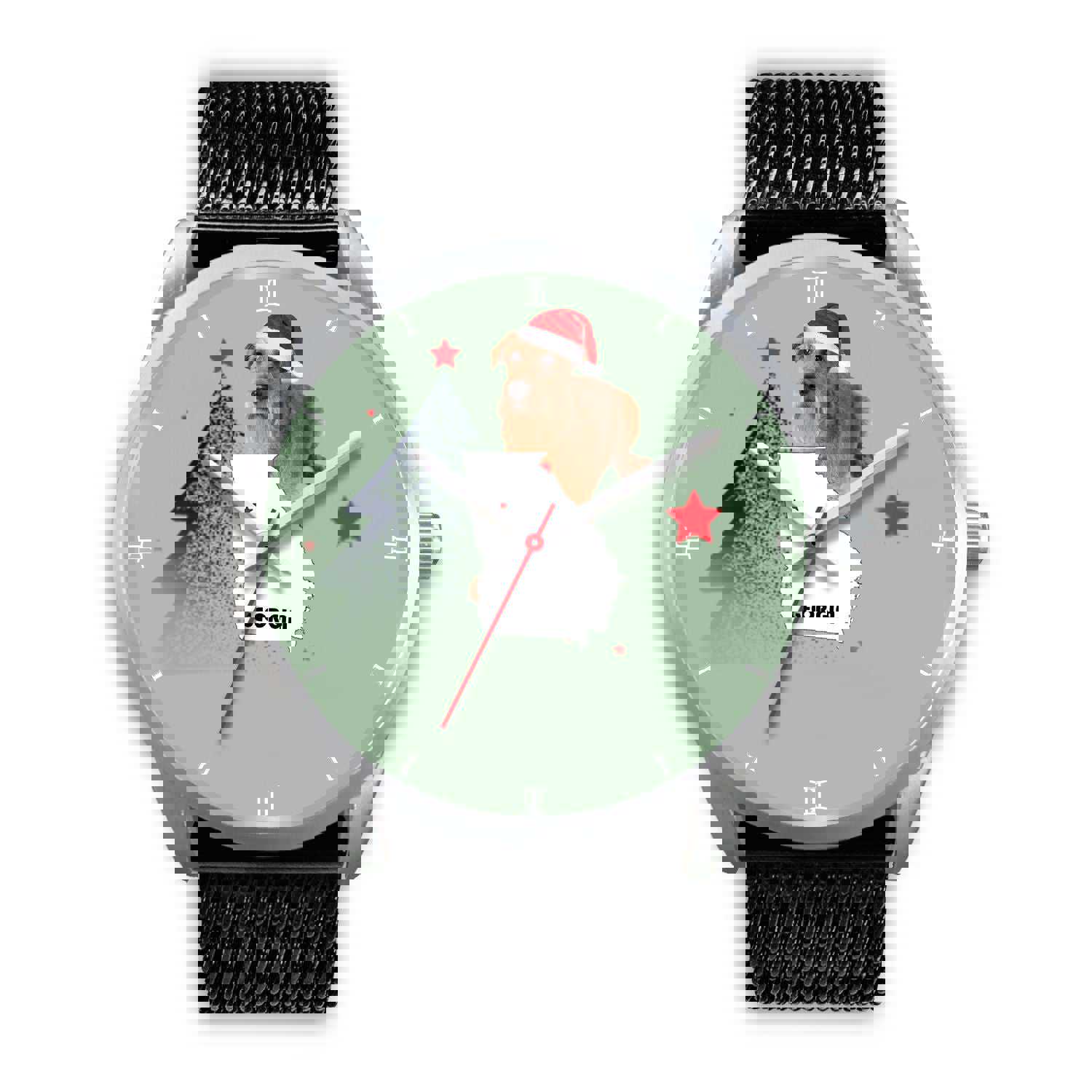 Irish Terrier Georgia Christmas Special Wrist Watch