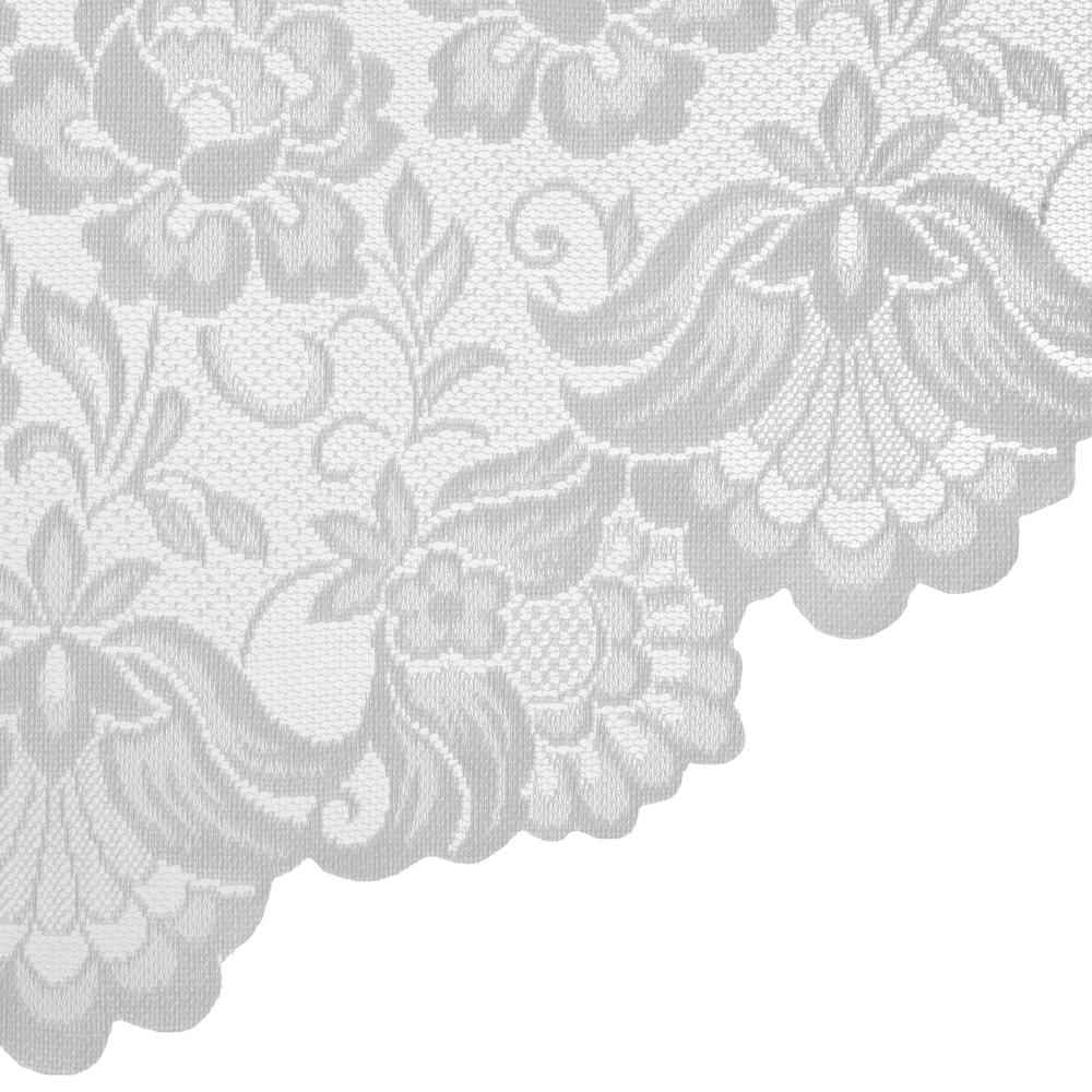 Habitat Limoges Sheer Rod Pocket Floral Lace Swag Valance Set - 72 x 32 White