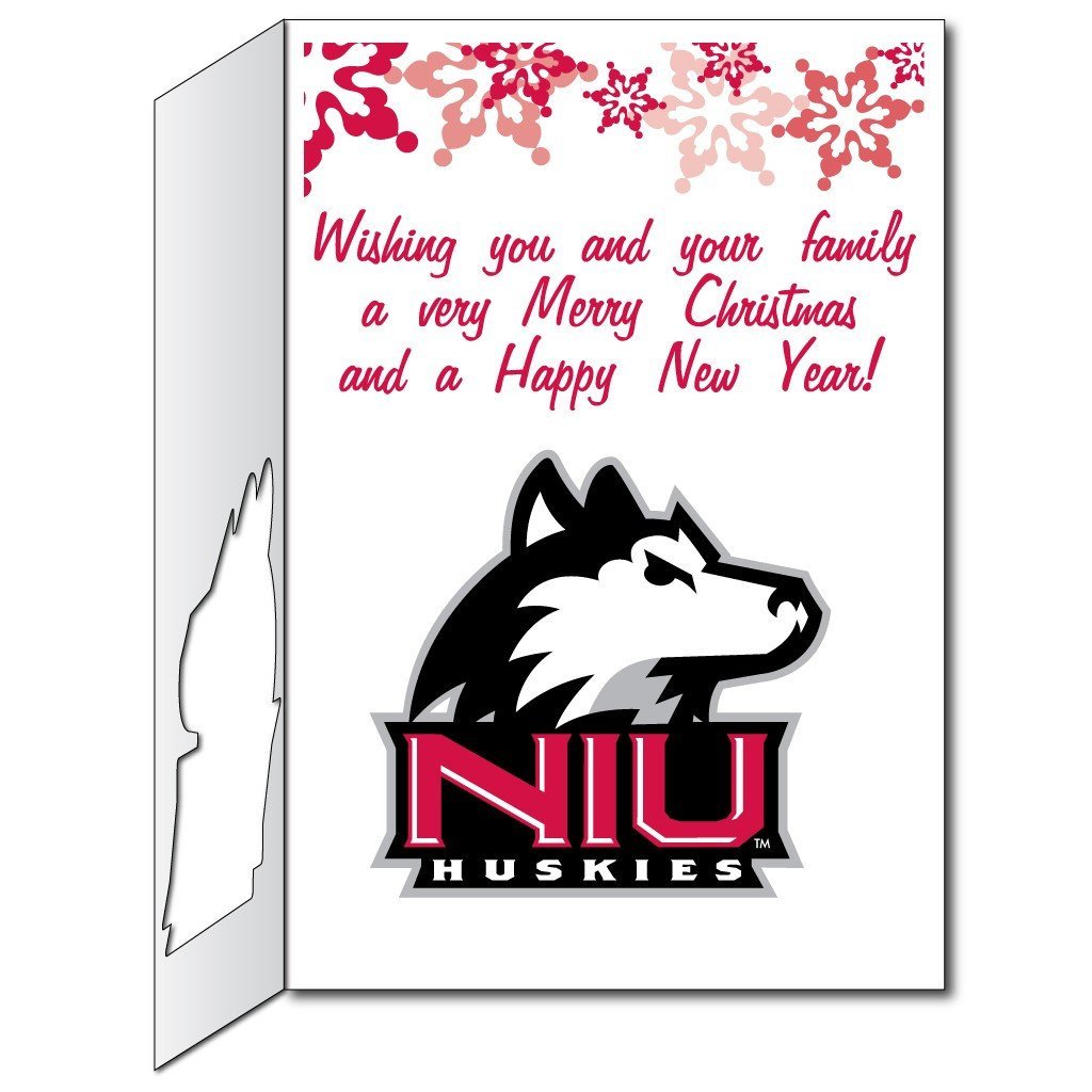 2x3 Giant Northern Illinois Christmas Greeting Card & Yard Sign