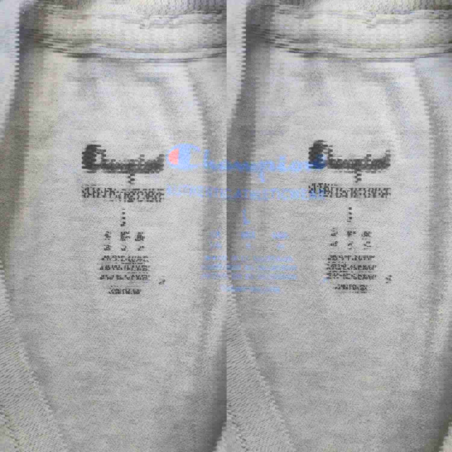 Champion Men's Large Gray Crew Neck Short Sleeve Lightweight Sports Shirt