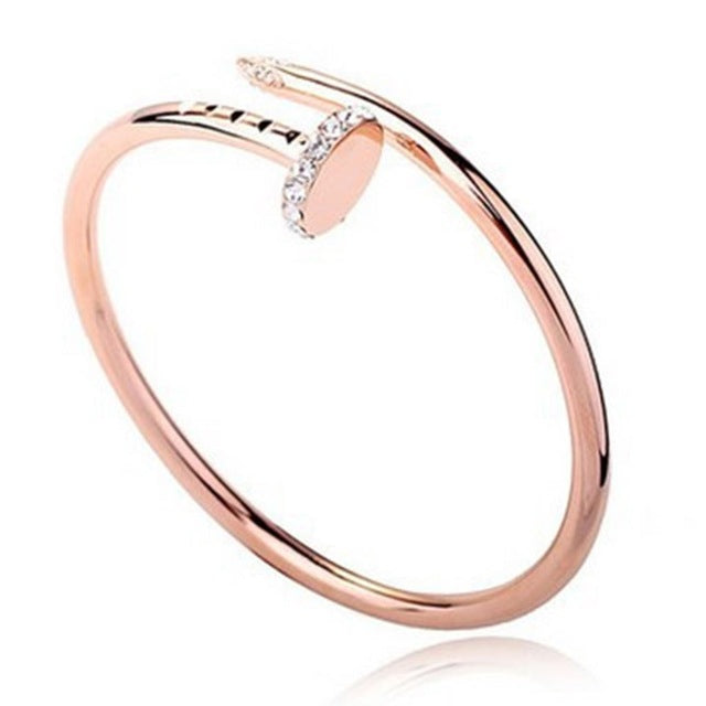 Fashion Women Bracelets & Bangles Summer Style Screw Open Rhinestone Bracelets