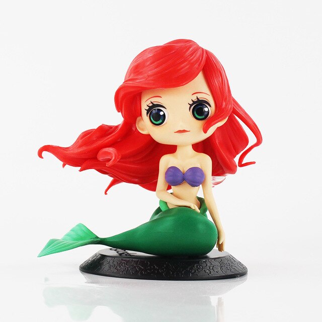 3Styles Q Posket Disney Princess Figures - Snow White & Ariel PVC Collectible Model Toys