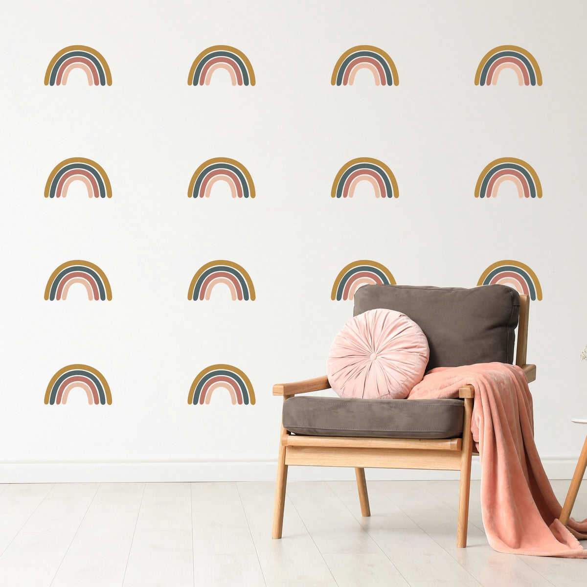 Neutral Rainbow Wall Decals