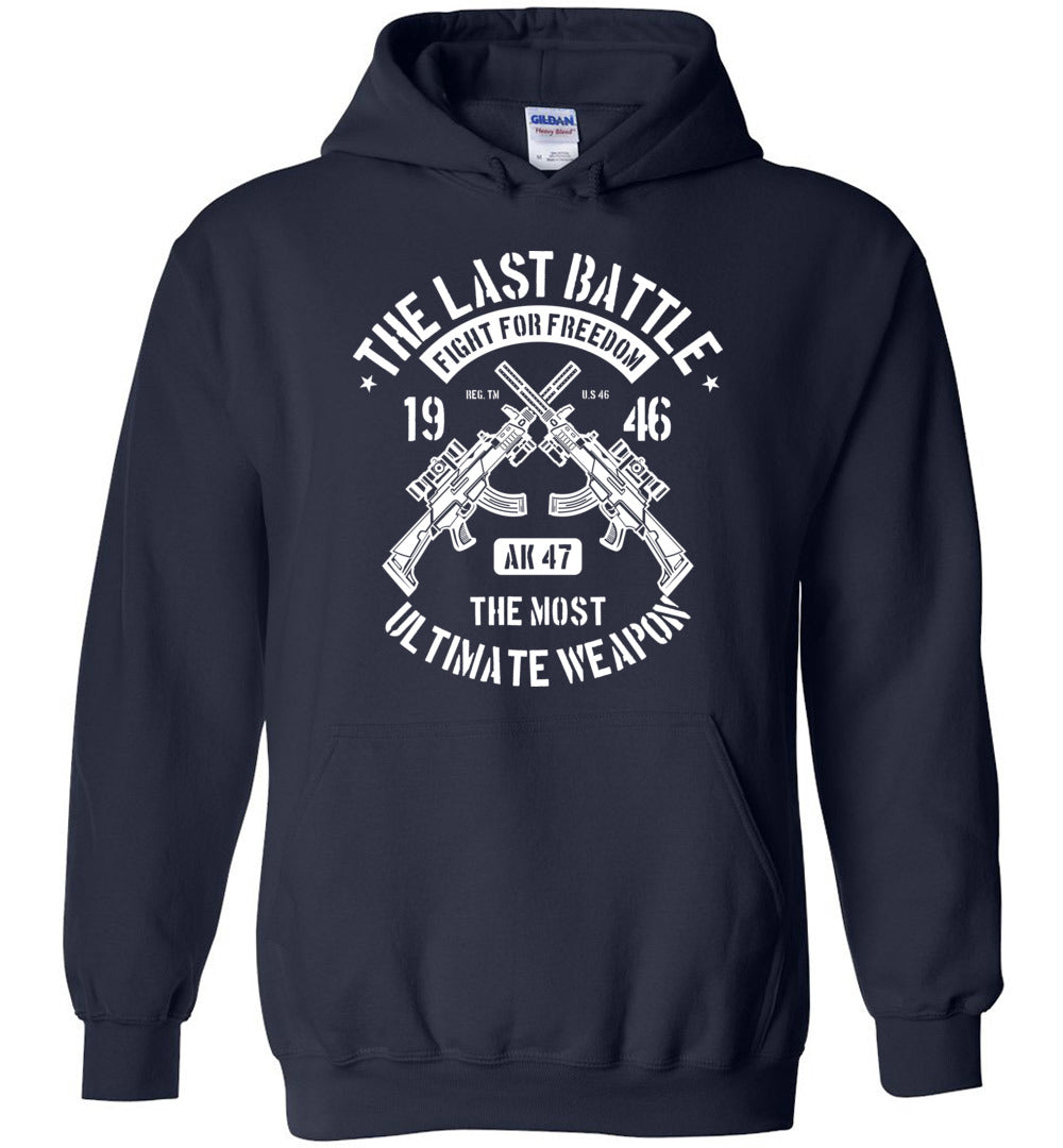 The Last Battle AK-47 Mens Hoodie - Unique Gift for Gun Enthusiasts