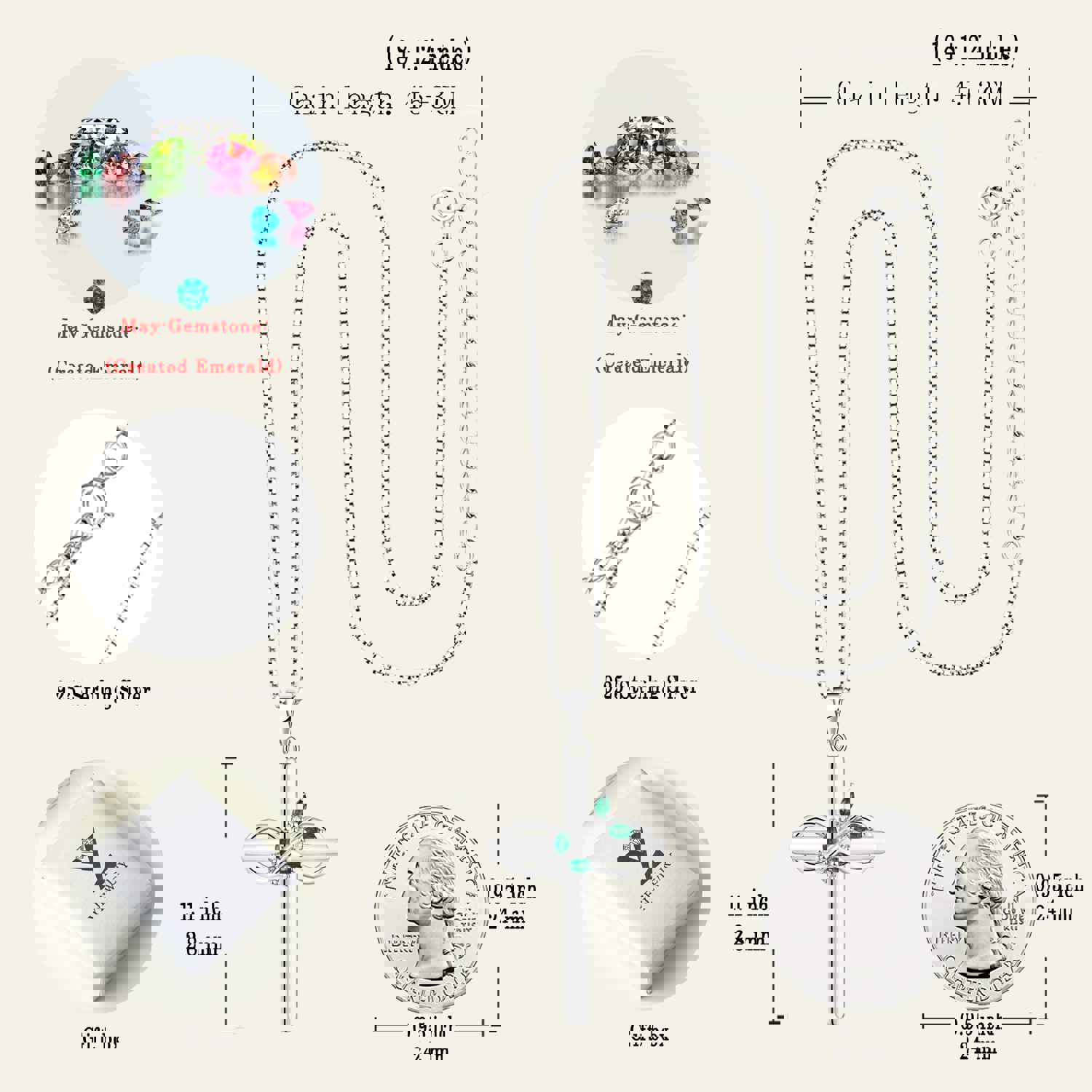 Yeelery Butterfly Infinity Gem Necklaces