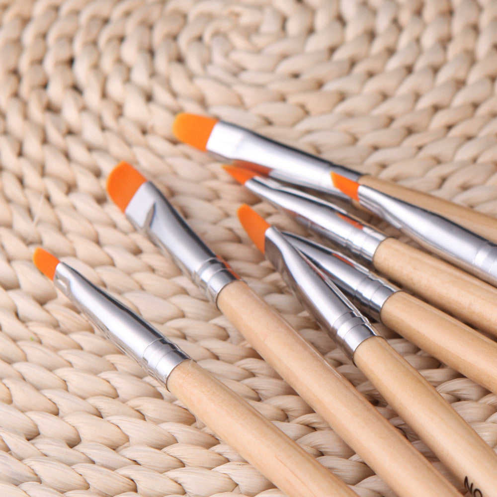 Professional 7pcs Nail Brushes Tools Set for Nail Art Design
