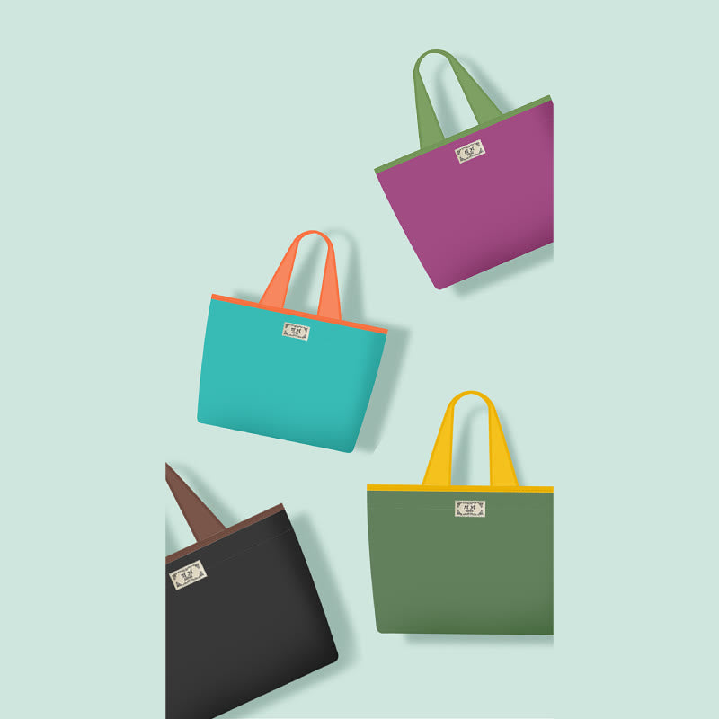 Large Capacity Drawstring Foldable Shoulder Tote Bag for Women