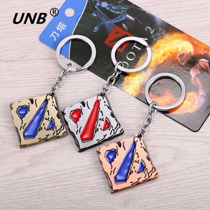 Dota 2 Vintage Logo Pendant Keychain - Fashion Keyring for Boys