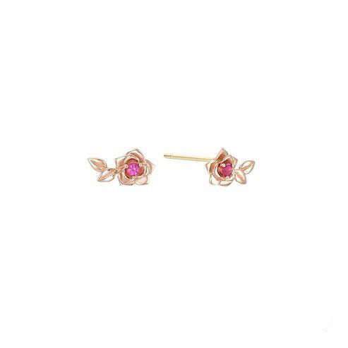 Beauty and the Beast Belle Rose Stud Earrings
