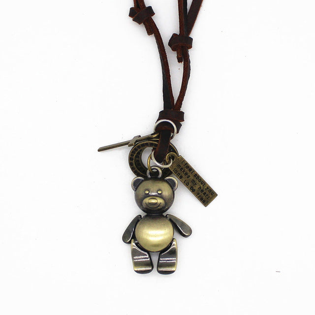 High Quality Vintage Leather Pendant Necklace for Men and Women