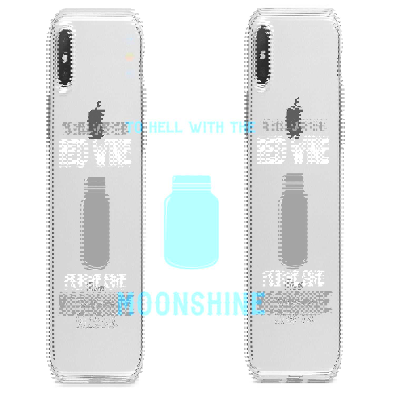 DistinctInk® Clear Shockproof Hybrid Case for Apple iPhone / Samsung Galaxy / Google Pixel