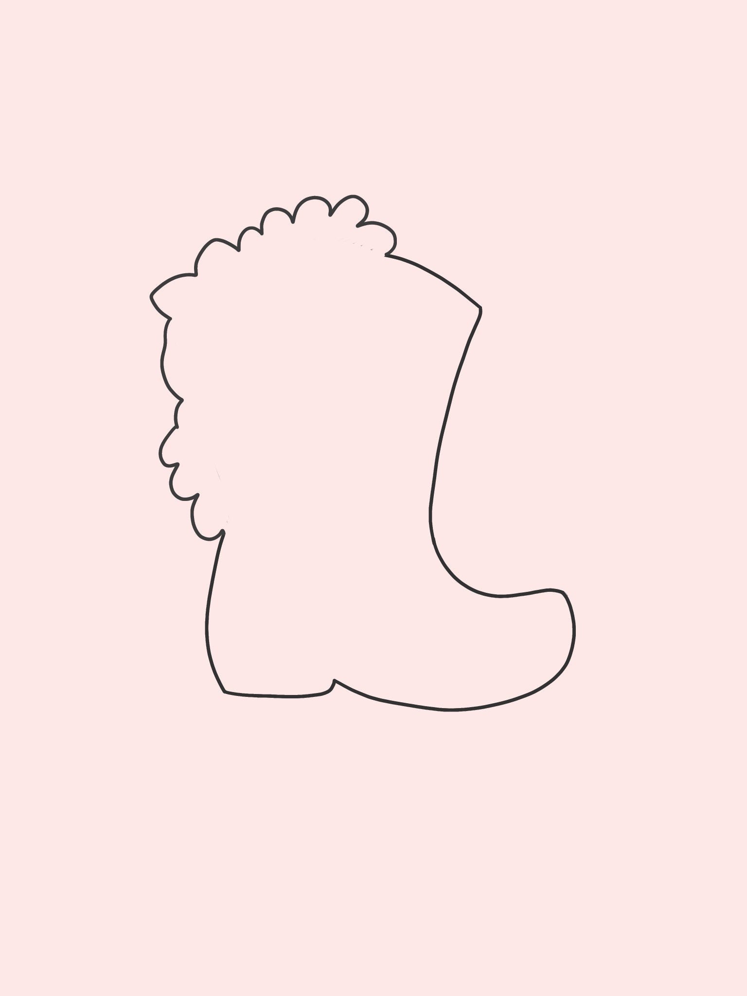 Floral Cowboy Boot Cookie Cutter