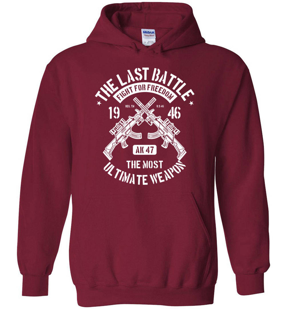 The Last Battle AK-47 Mens Hoodie - Unique Gift for Gun Enthusiasts