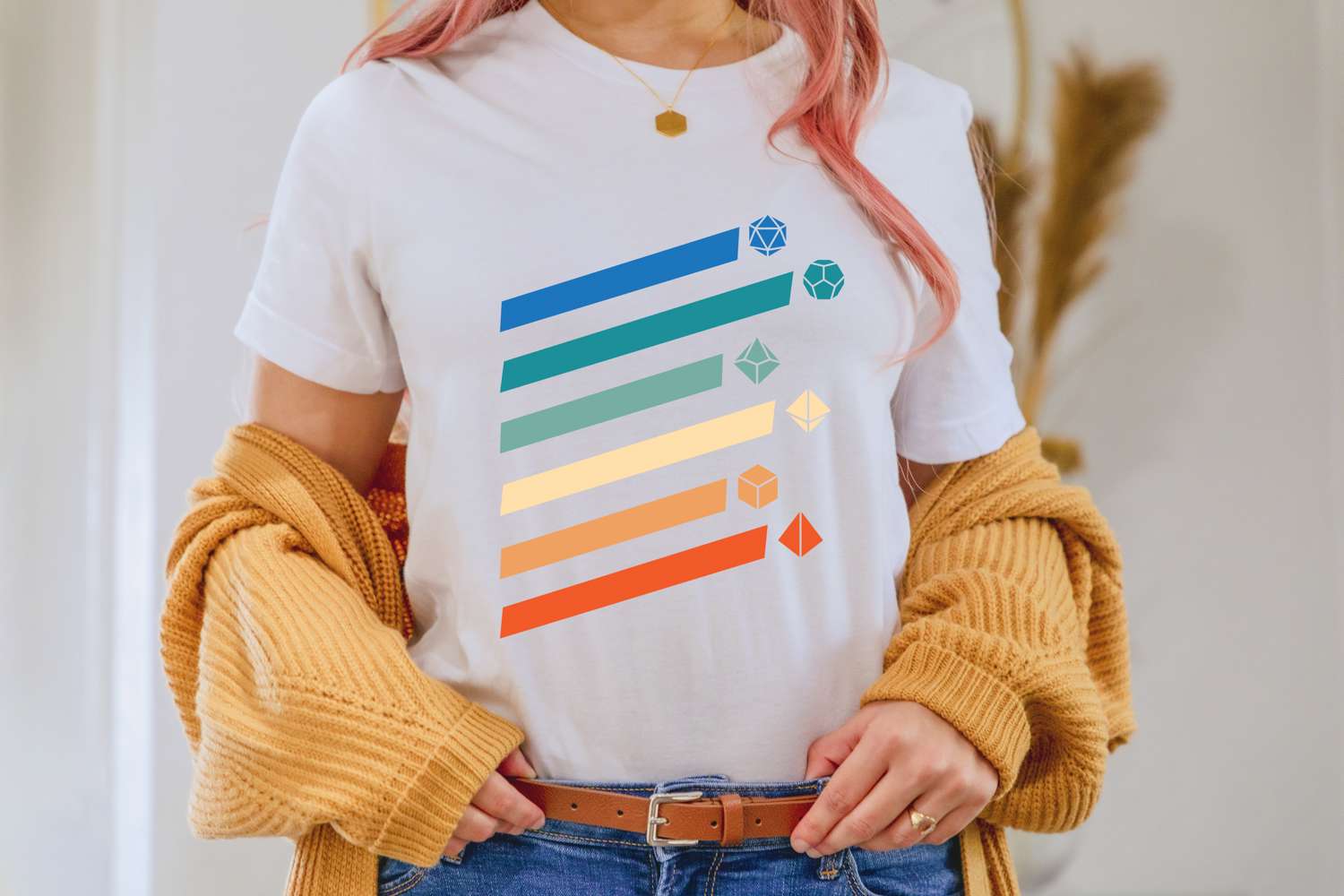 Vintage DnD Dice Lovers Shirt - Retro Geeky Unisex Tee